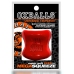 Oxballs Mega Squeeze Ergofit Ballstretcher Red Flexible Design 6cm