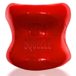 Oxballs Mega Squeeze Ergofit Ballstretcher Red Flexible Design 6cm