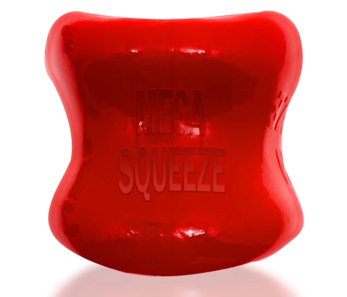 Oxballs Mega Squeeze Ergofit Ballstretcher Red Flexible Design 6cm