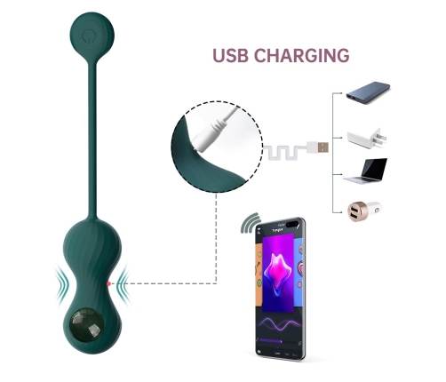 Magic Motion - Crystal Duo Smart Kegel Vibrator with Weight Set