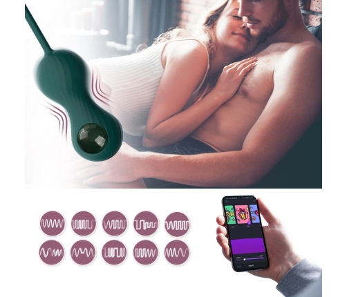 Magic Motion - Crystal Duo Smart Kegel Vibrator with Weight Set