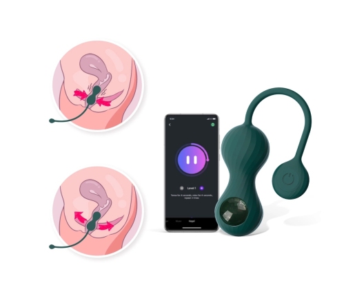 Magic Motion - Crystal Duo Smart Kegel Vibrator with Weight Set