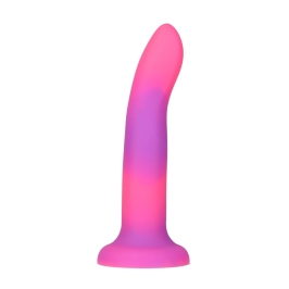 Addiction Rave Silicone Intimate Machine Pink/Purple 20cm Glow-in-the-Dark