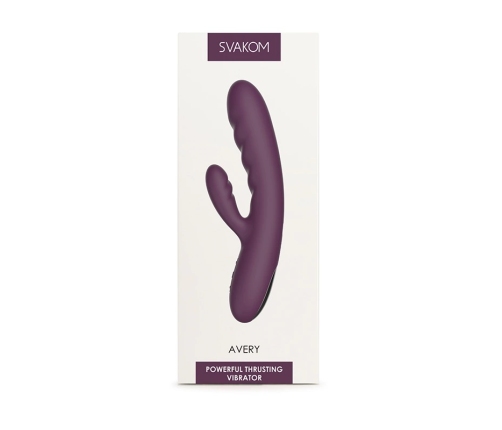 Svakom - Avery Powerful Thrusting Vibrator Lilac
