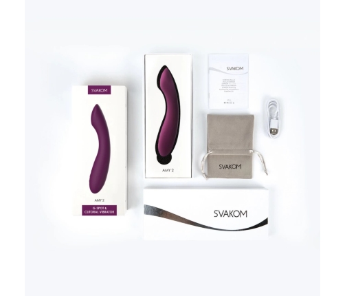 Svakom - Amy 2 G-Spot & Clitoral Vibrator Violet