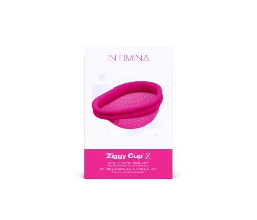Intimina Ziggy Cup 2 Size B - Flexible Menstrual Disc with Ribbed Tab