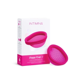 Intimina Ziggy Cup 2 Size B - Flexible Menstrual Disc with Ribbed Tab