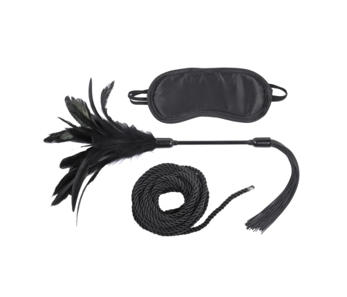 Sportsheets S&M Shadow Sensory Play Kit with Blindfold & Tickle Whip