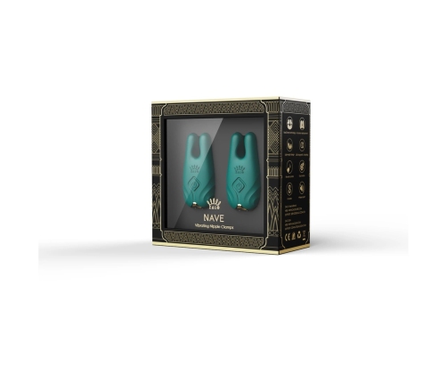 ZALO Nave Turquoise Green - Wireless Vibrating Nipple System, App Control