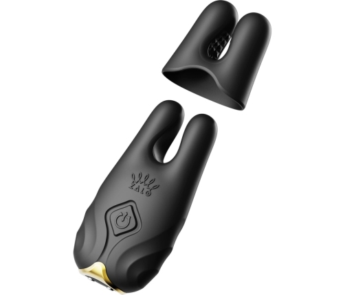 ZALO Nave Obsidian Black - Dual Motor Vibrating Nipple Clamp System