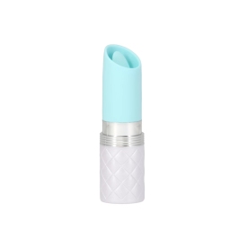 Pillow Talk Lusty Compact Teal Stimulation Device with Swarovski Crystal