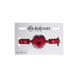Sportsheets S&M Amor Adjustable Heart-Shaped Ball Gag Pink
