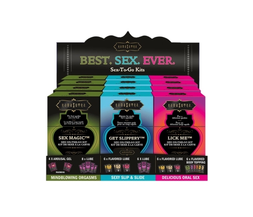 KamaSutra Sex To Go Mini Kit Display 12pcs - Compact Travel Sets
