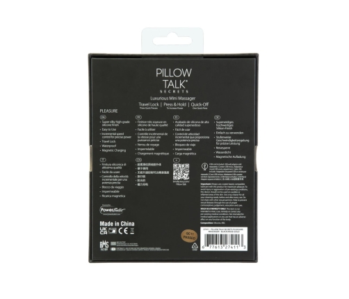 Pillow Talk - Secrets Pleasure Wand Black