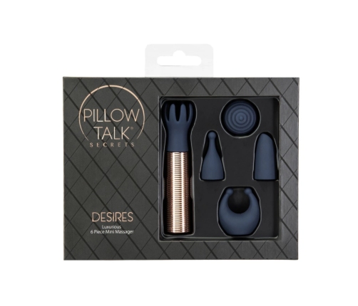 Pillow Talk - Secrets Desires Navy Blue/Rose Gold