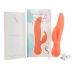 Swan Blossom Rotating & Vibrating Silicone Dual-Action Device Peach