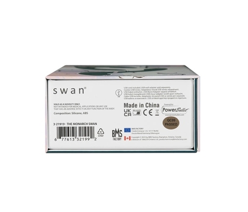 Swan Monarch Transforms Teal - Versatile Silicone Personal Massager