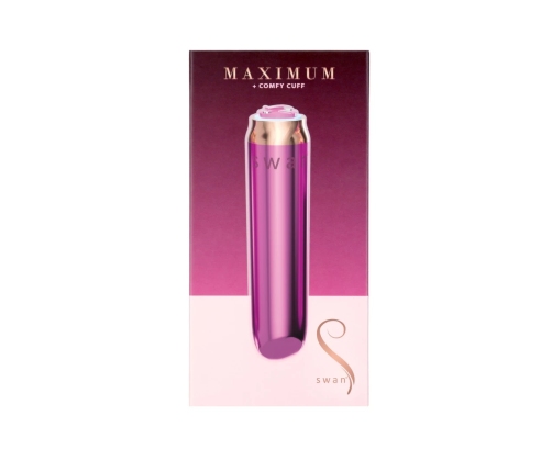 Swan Maximum Rechargeable Compact Pink Stimulator, Matte Finish