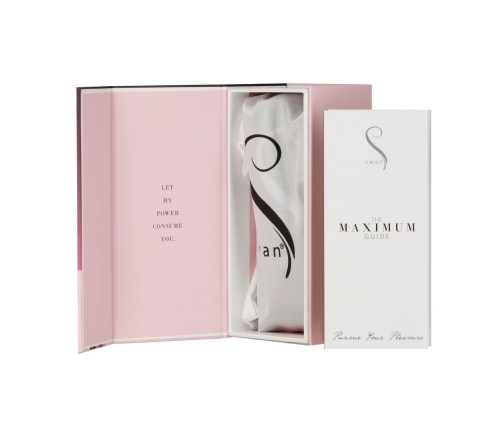 Swan Maximum Rechargeable Compact Pink Stimulator, Matte Finish