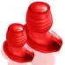 Oxballs Glowhole-2 Hollow Plug Large Red Morph with LED Insert 15.2cm