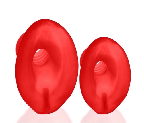 Oxballs - Glowhole-2 Hollow Buttplug with Led Insert Red Morph Large
