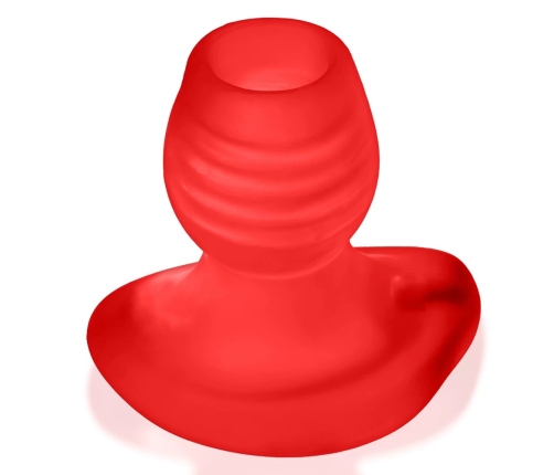 Oxballs - Glowhole-2 Hollow Buttplug with Led Insert Red Morph Large