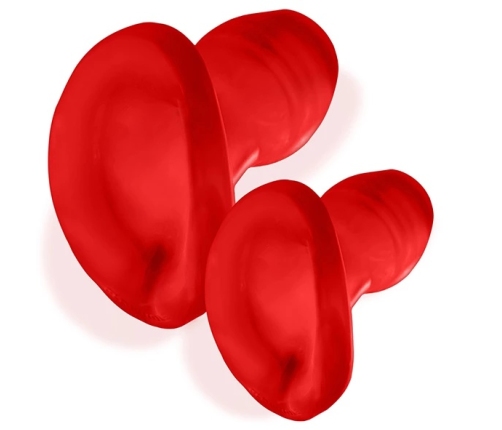 Oxballs - Glowhole-2 Hollow Buttplug with Led Insert Red Morph Large