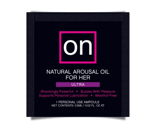 Sensuva ON Arousal Oil Ultra 0.5ml - intensywny olejek stymulujący