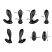 Nexus - Duo Plug Remote Control Beginner Butt Plug Small Black