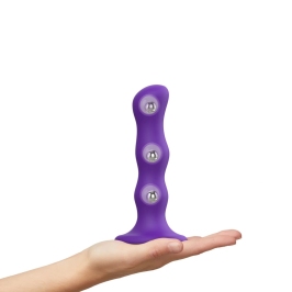 Strap-On-Me Geisha Ball Plug XL Purple - Hybrid Intimate System