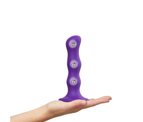 Strap-On-Me Geisha Ball Plug XL Purple - Hybrid Intimate System