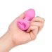 b-Vibe Vibrating Heart Plug S/M Pink - Remote Control, 15 Modes