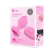 b-Vibe Vibrating Heart Plug S/M Pink - Remote Control, 15 Modes