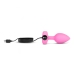 b-Vibe Vibrating Heart Plug S/M Pink - Remote Control, 15 Modes