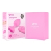 b-Vibe Vibrating Heart Plug S/M Pink - Remote Control, 15 Modes