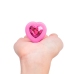 b-Vibe Vibrating Heart Plug S/M Pink - Remote Control, 15 Modes