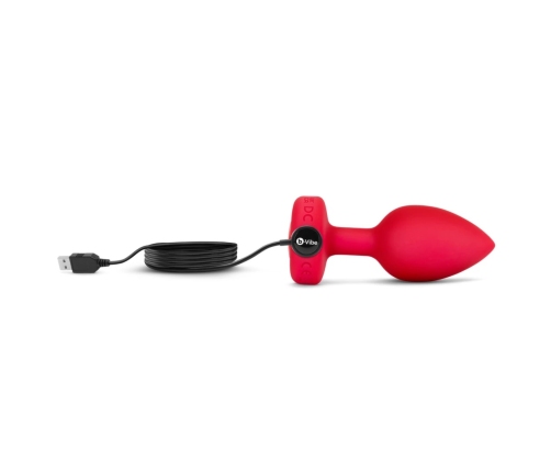 B-Vibe - Vibrating Heart Plug M/L Red