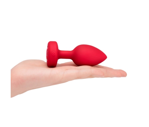 B-Vibe - Vibrating Heart Plug M/L Red