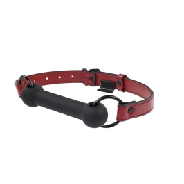 Sportsheets Saffron Silicone Bit Gag Adjustable Vegan Leather Strap Sportsheets Saffron Silicone Bit Gag Adjustable Vegan Leather Strap