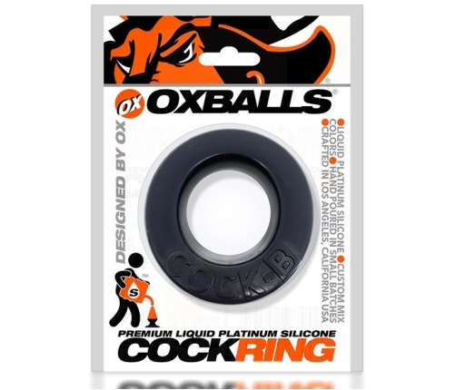 Oxballs COCK-B Comfort Silicone Ring Black, Ergonomic, 66mm Length