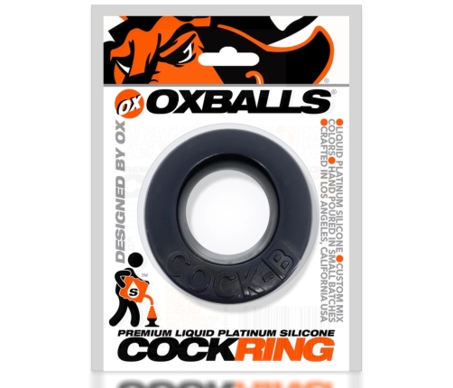 Oxballs COCK-B Comfort Silicone Ring Black, Ergonomic, 66mm Length