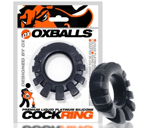 Oxballs Cock-Lug Silicone Comfort Ring Black 33 mm Handcrafted USA