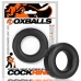 Oxballs Cock-T Silicone Ring Black - Flexible Anatomical Design