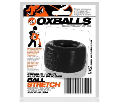 Oxballs BALLS-T Anatomical Silicone Ring Black 3 cm