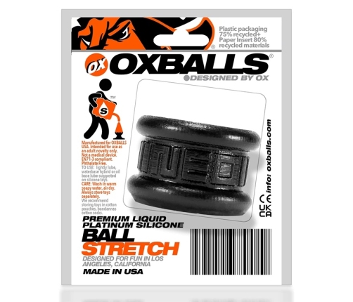 Oxballs Neo Short Anatomical Silicone Ring Black 1.25”