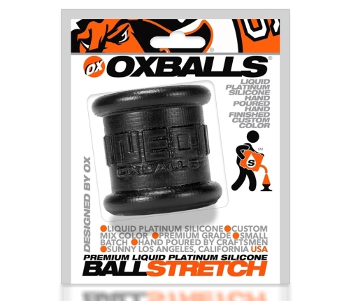 Oxballs Neo Tall Silicone Anatomical Ballstretcher Black 2-Inch