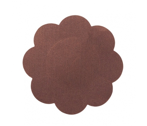 Bye Bra - Satin Nipple Covers Brown XL