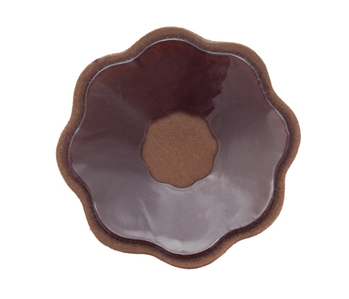 Bye Bra Fabric Nipple Covers Brown One-Size - Reusable & Water Resistant