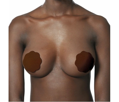 Bye Bra - Fabric Nipple Covers One-Size Brown
