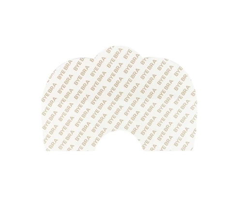 Bye Bra - Breast Lift Tape + Satin Nipple Covers Brown D-F